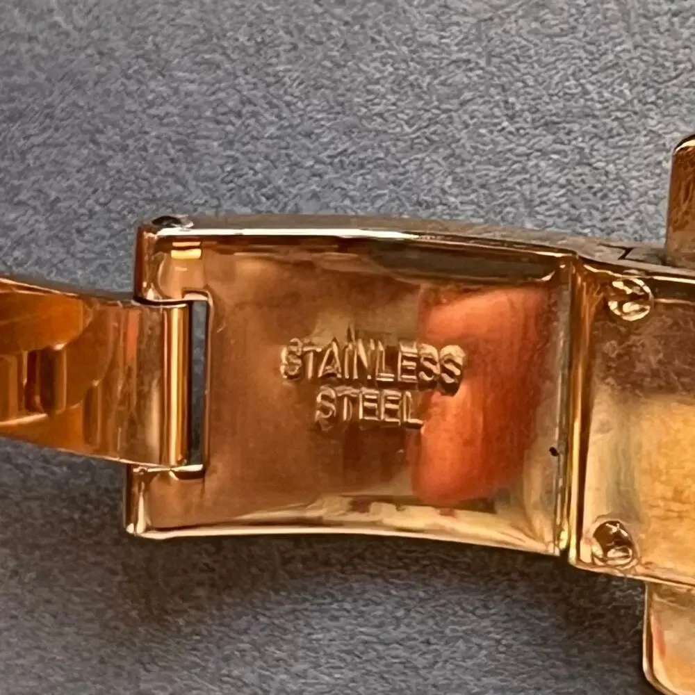 MICHELE Bronze/Diamonds Stainless Steel Watch - Picture 7 of 9